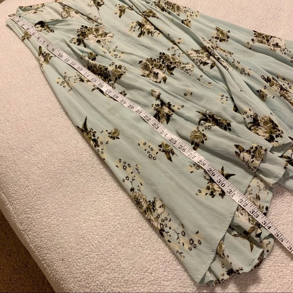 Free People Tree Swing Floral Cutout Tunic Mini Dress Mint Green - Picture 8 of 14